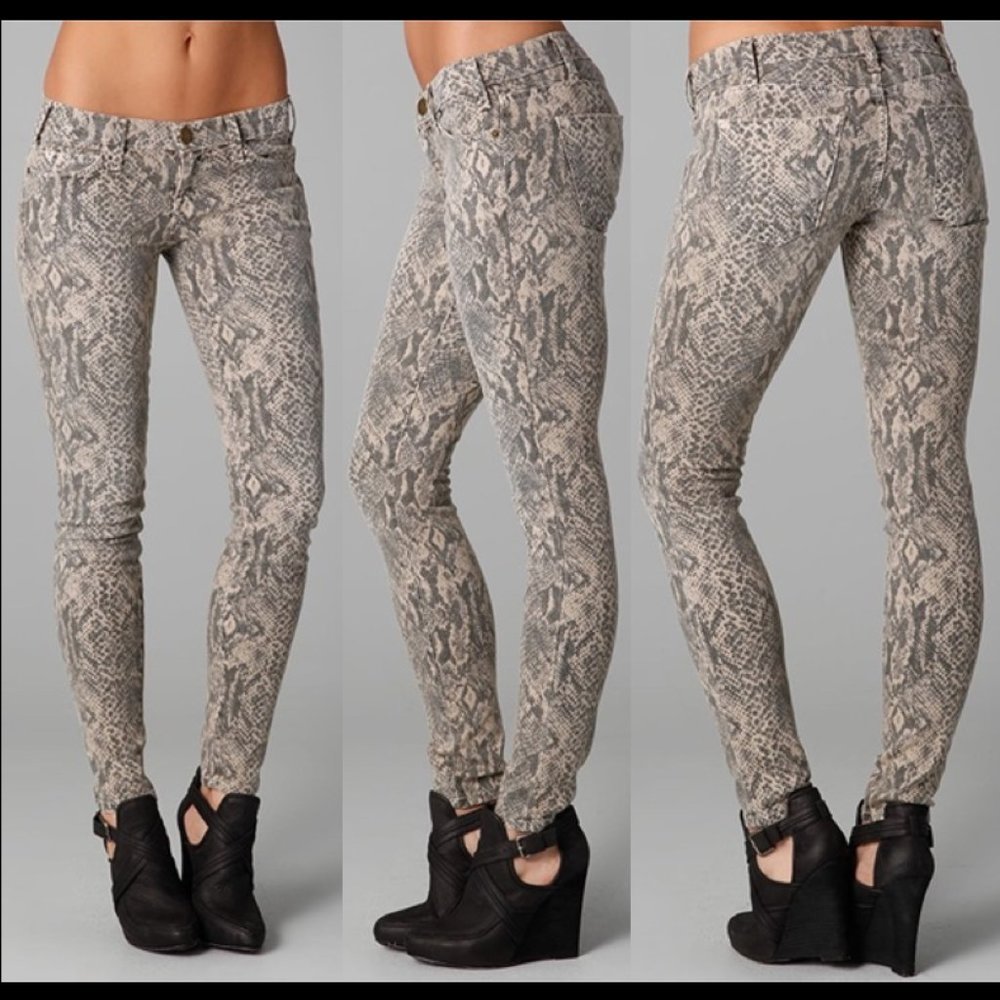 New Current Elliott Snakeskin Python Printed Ankl… - image 4